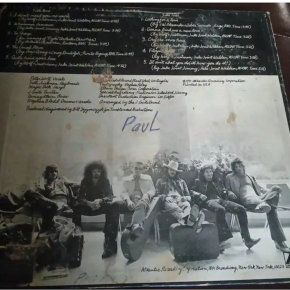 The J. Geils Band LP The Morning After 1971 Atlantic - Picture 2 of 4